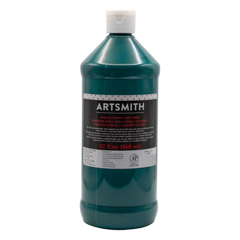 Soft Body Acrylic Paint 32oz Green