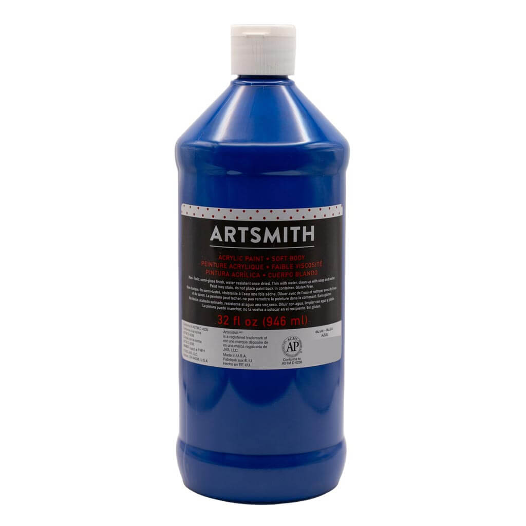 Soft Body Acrylic Paint 32oz Blue