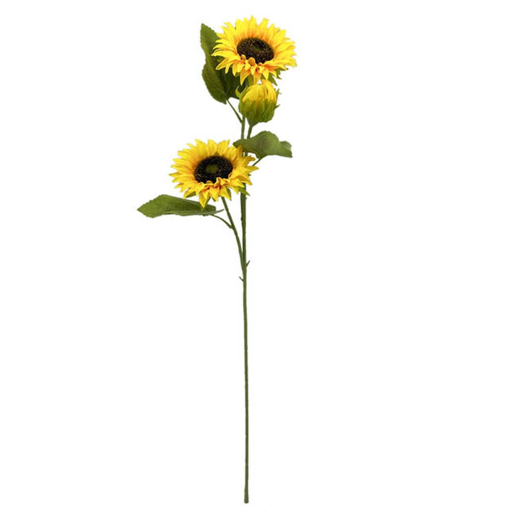 Fall Yellow Sunflower Stem, 36in