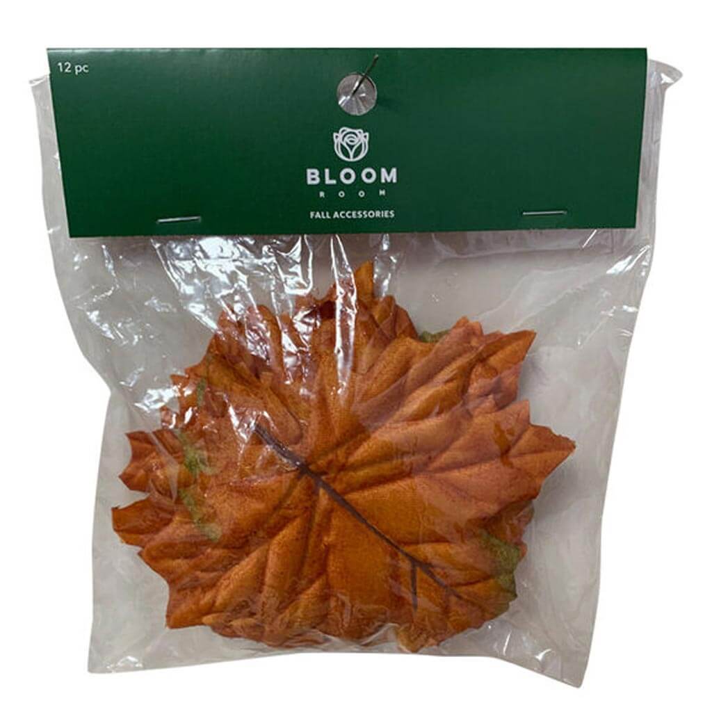 Fall Orange Oak Leaf Accents, 4in