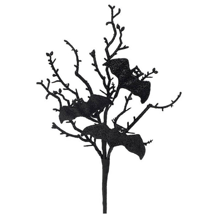 Halloween Bat & Branch Pick 11.5in