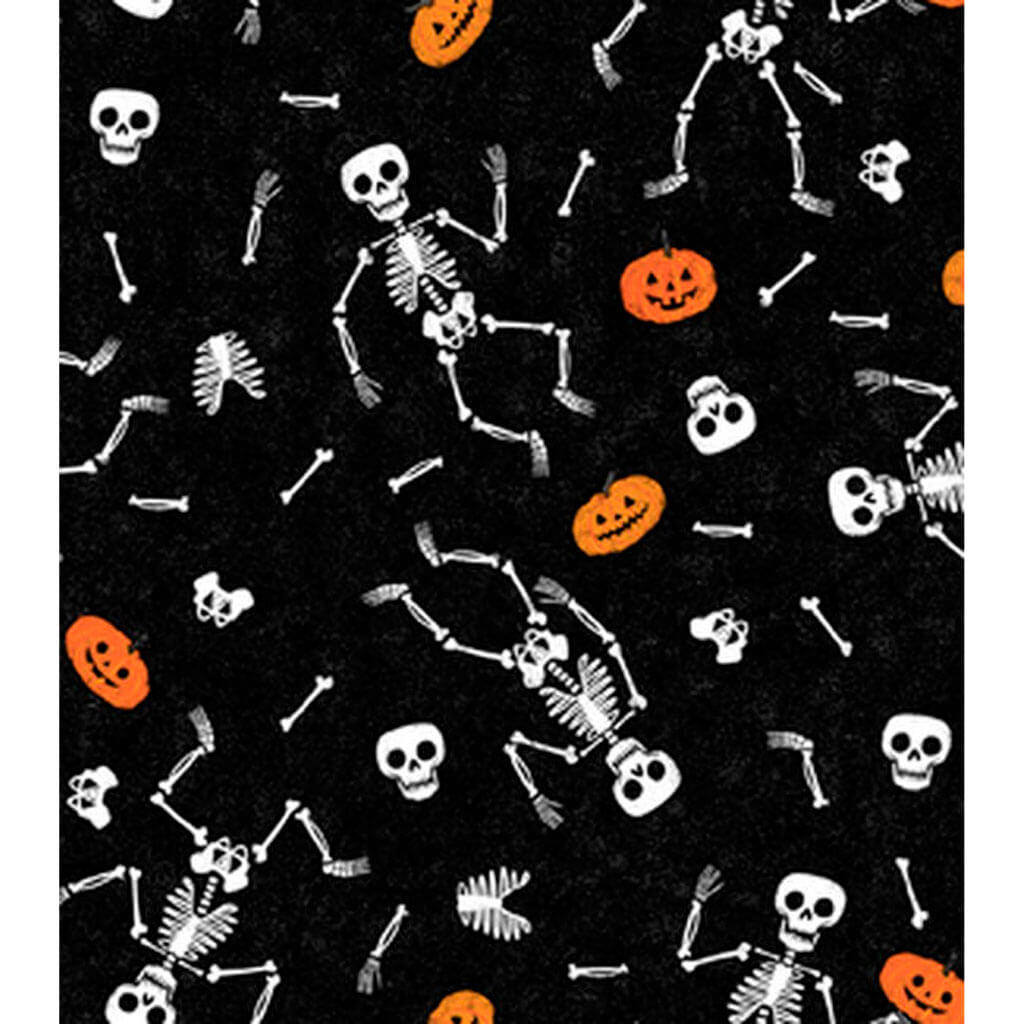 Halloween Dancing Skeleton Peva Tablecloth 52in x 90in