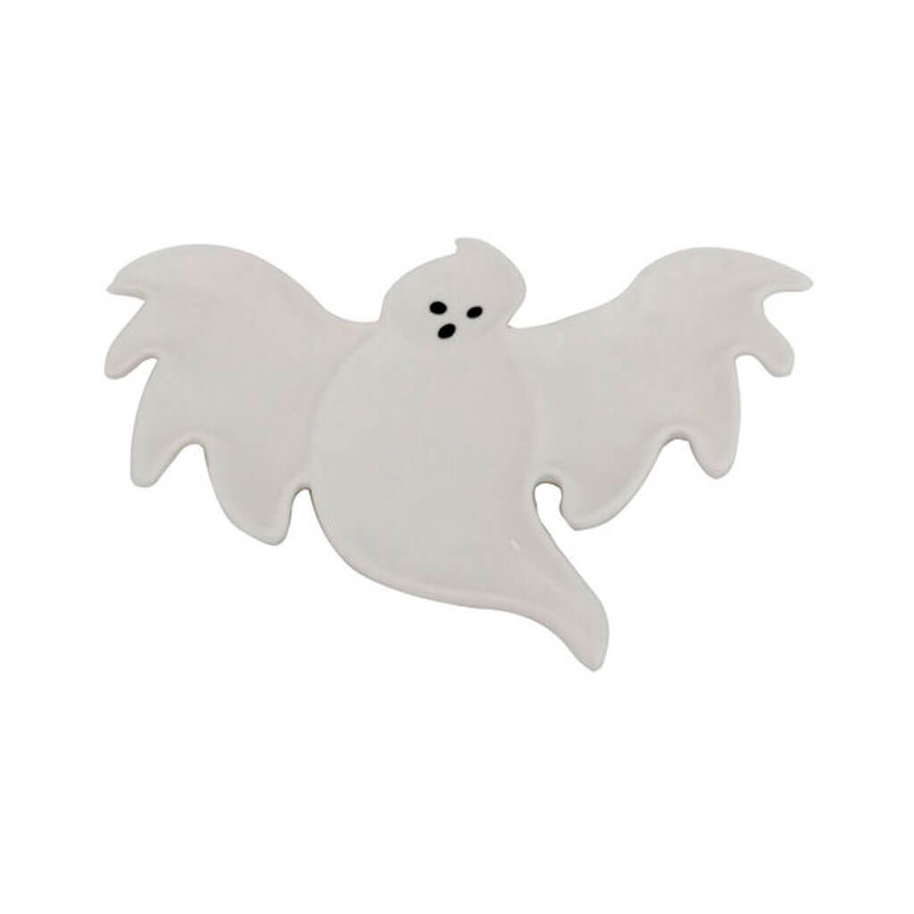 Halloween Ceramic Divided Ghost Plate 12in x 9.5in