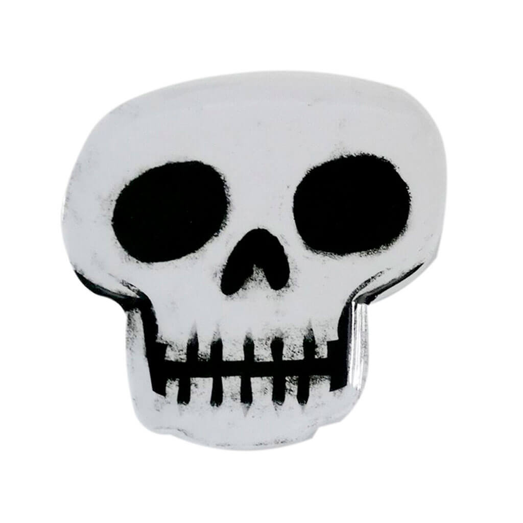 Halloween Melamine Skull Plates 2pk 7in