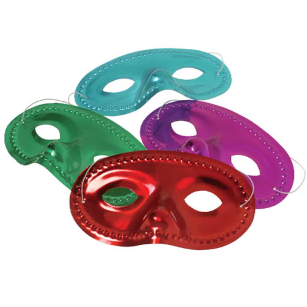 Assorted Metallic Color Eye Masks 