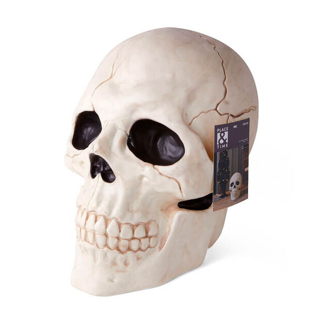 Halloween Outdoor Skull 17in