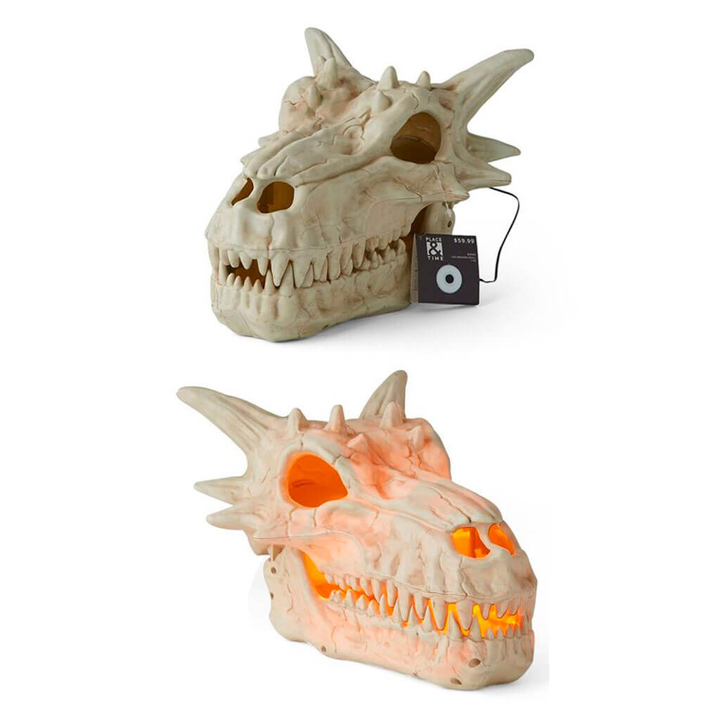 Halloween Color Changing LED Skull Dragon 12in