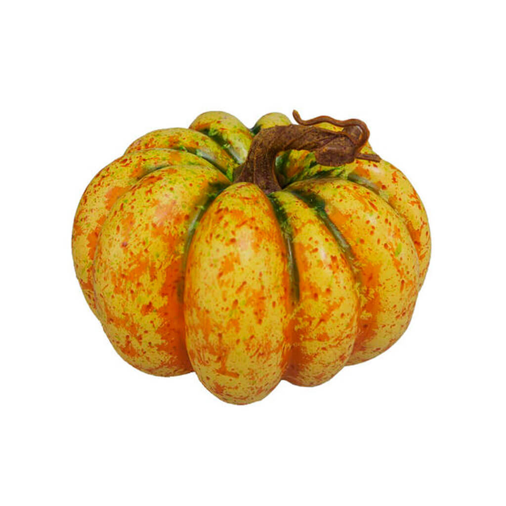 Fall Yellow &amp; Orange Pumpkin 7in