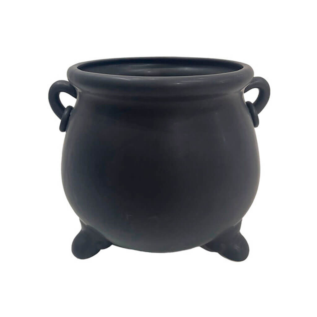 Halloween Ceramic Cauldron 10in