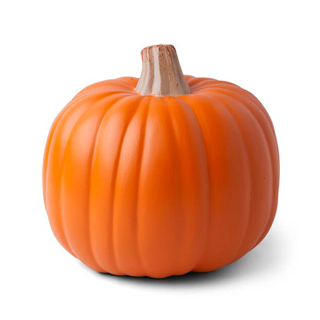 Halloween Orange Carvable Pumpkin 9in