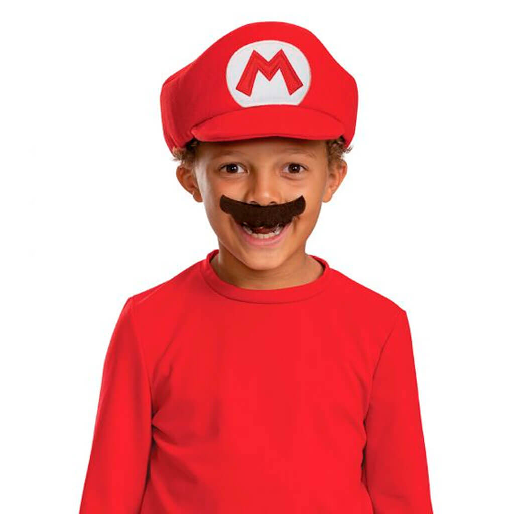 Mario Hat Moustache Elevated Nintendo Dress Up