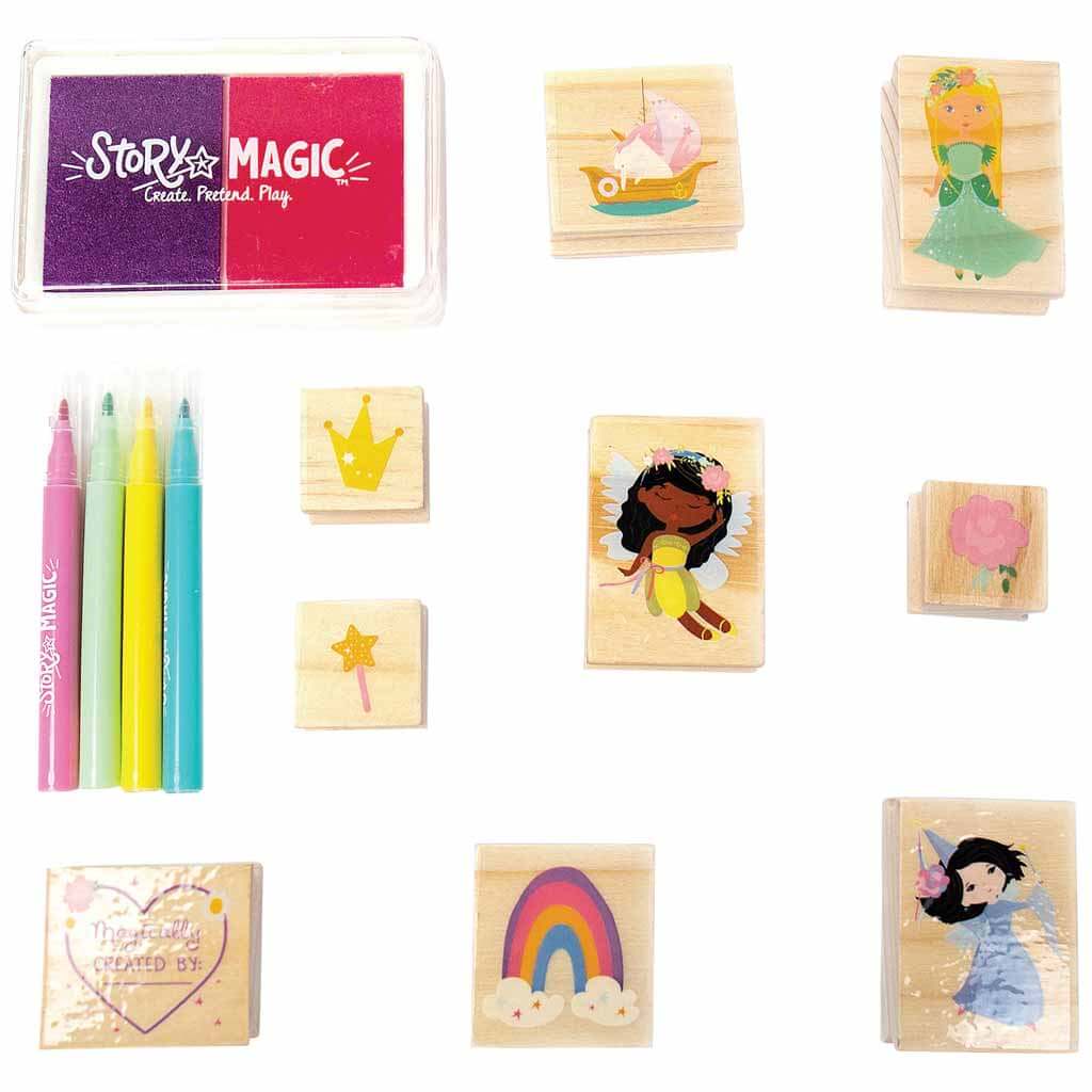 Story Magic Wooden Stamp Story Playset