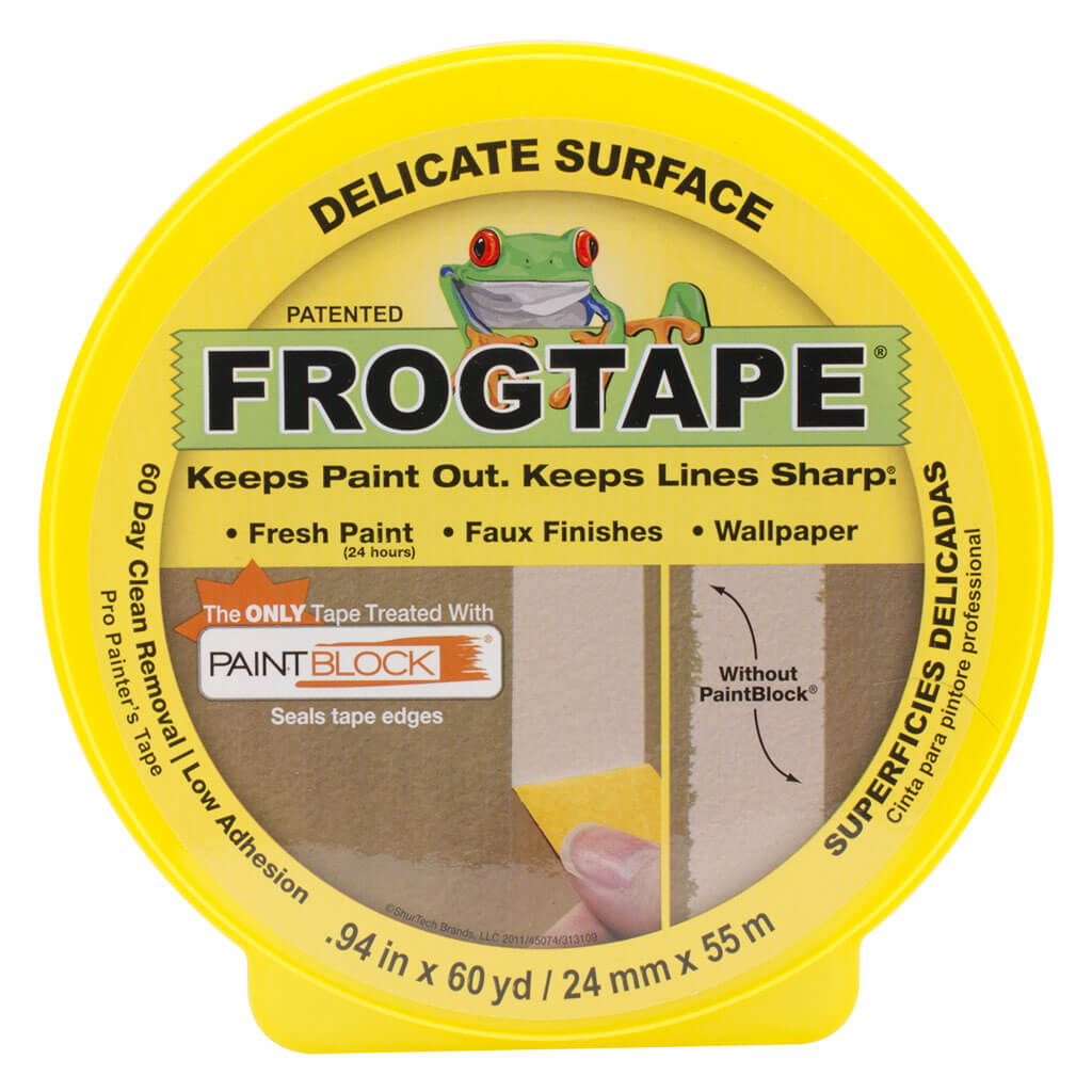 FrogTape Delicate Surface Pro Painter&#39;s Tape 1in x 180ft