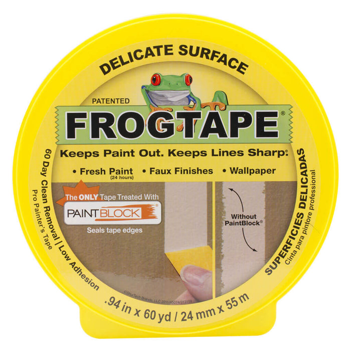 FrogTape Delicate Surface Pro Painter's Tape 1in x 180ft