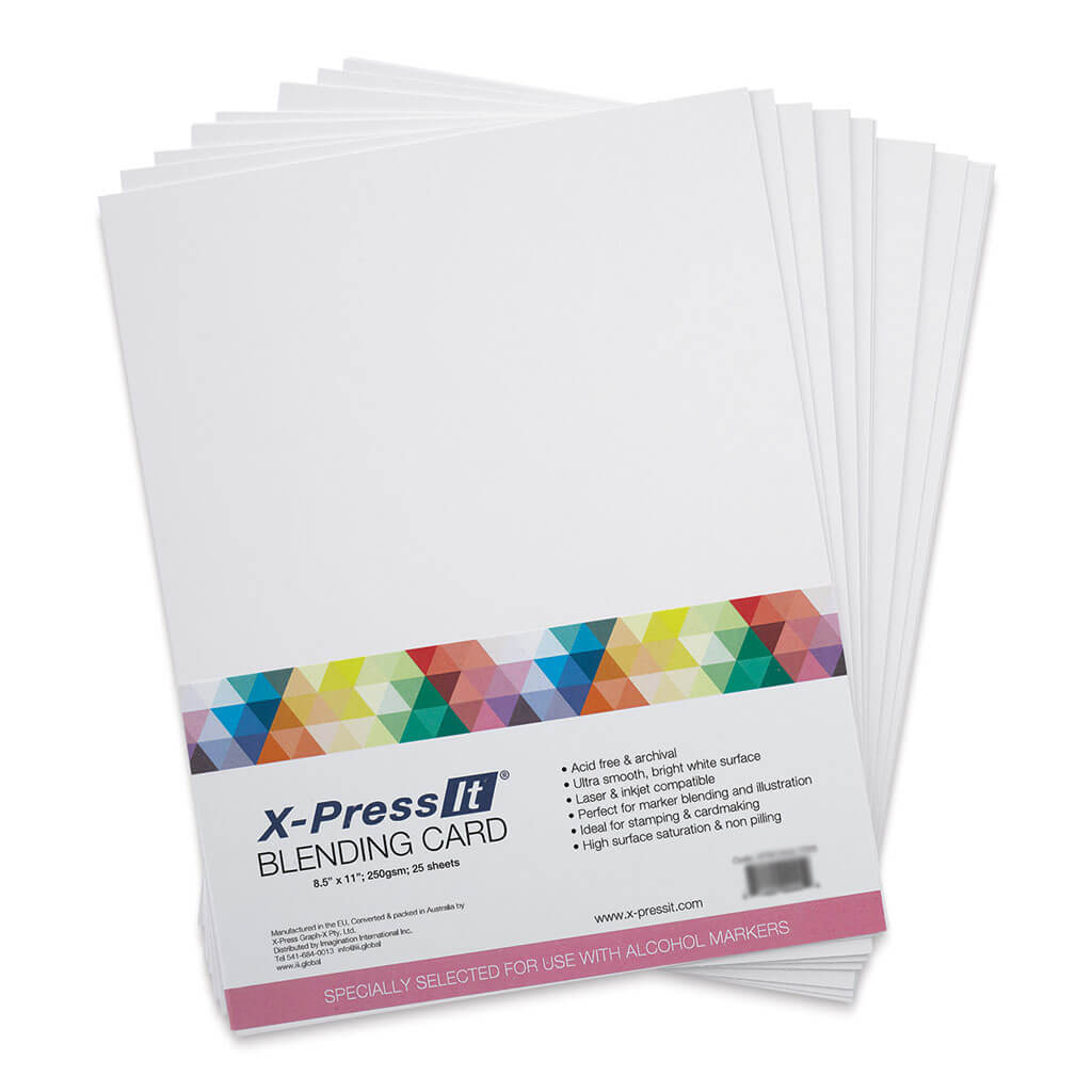 X-Press It Blending Cardstock 8-1/2in x 11in 25 Sheets