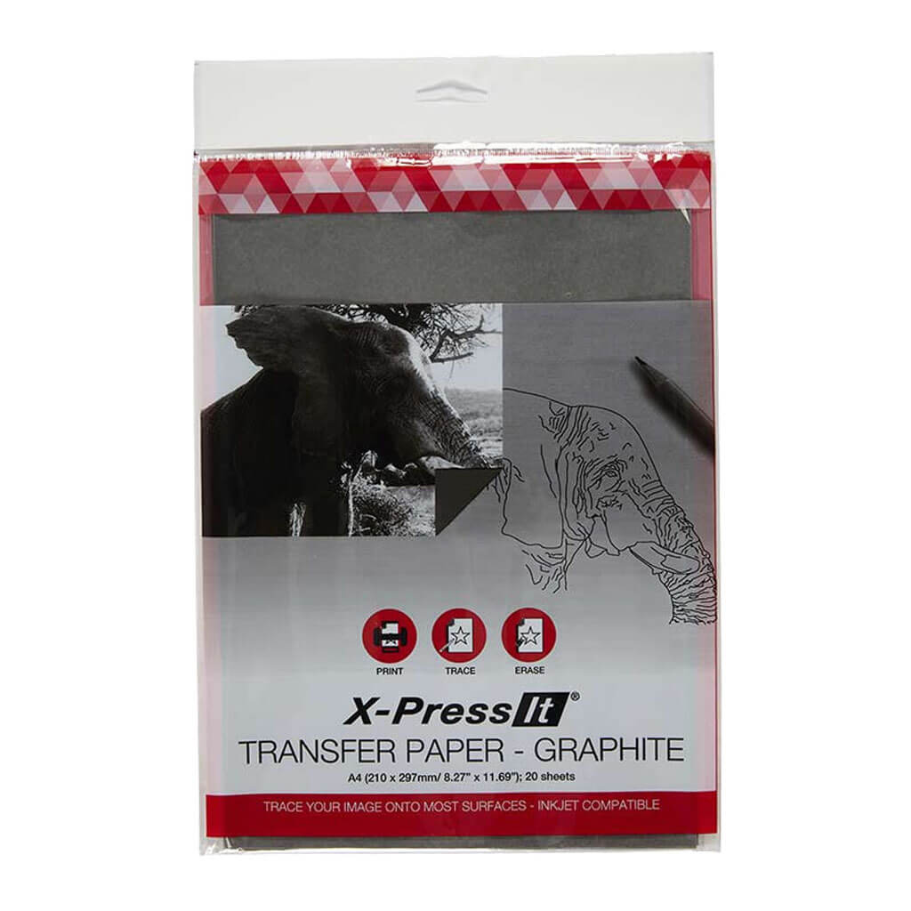 Xpress It Transfer Paper A4 Graphite 20 Sheet