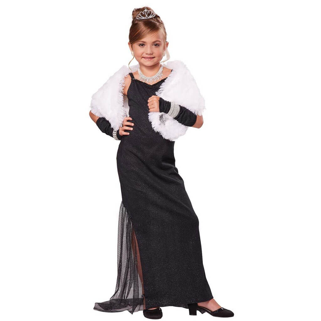 Hollywood Diva Child Costume 8 to 10, Medium