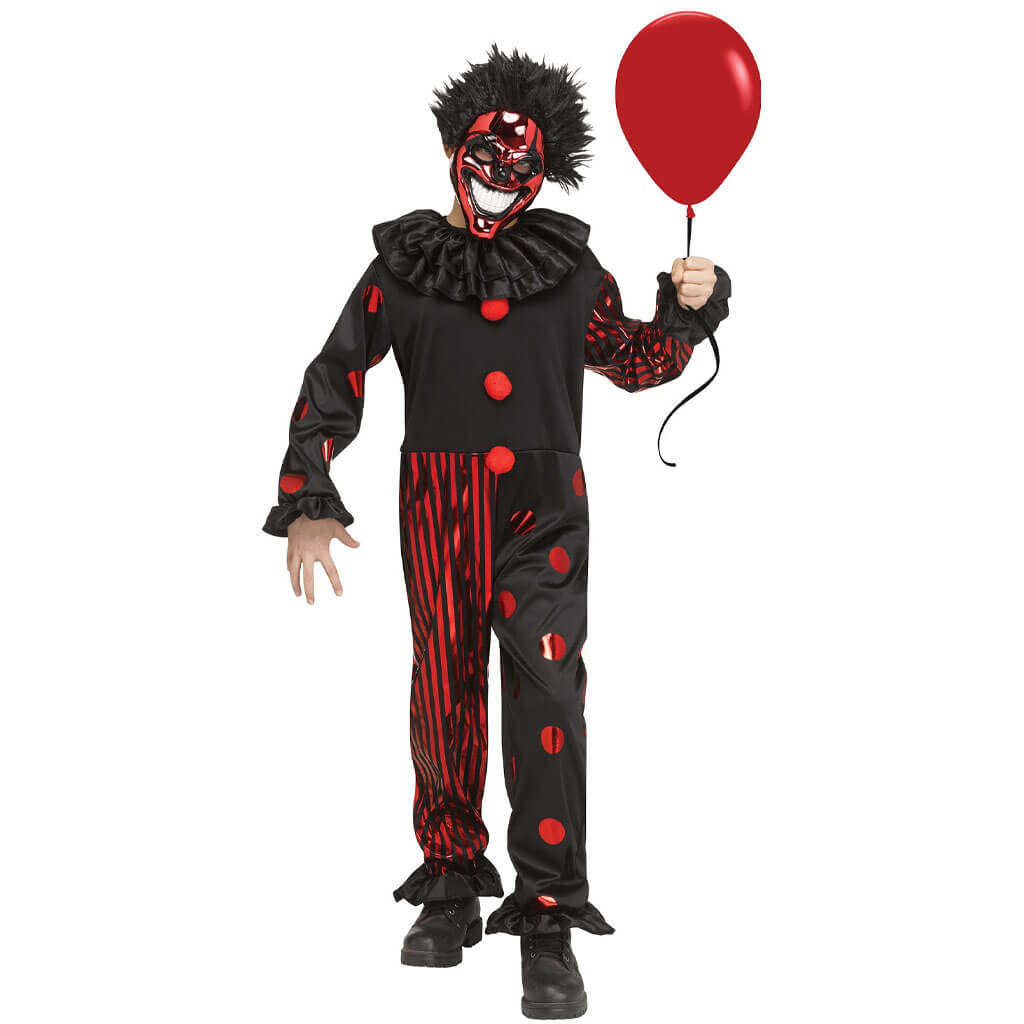 Chrome Clown Child Costume