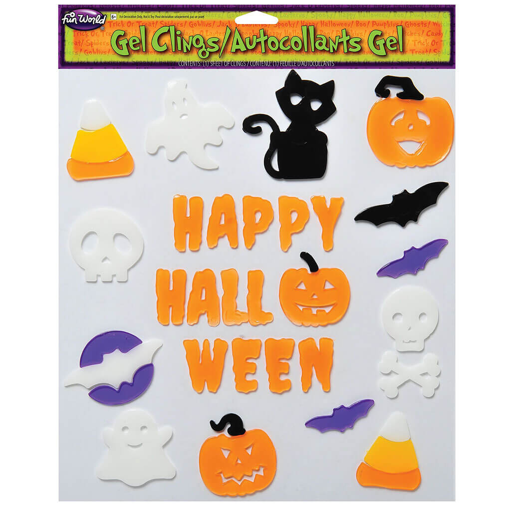 Halloween Window Gel Clings