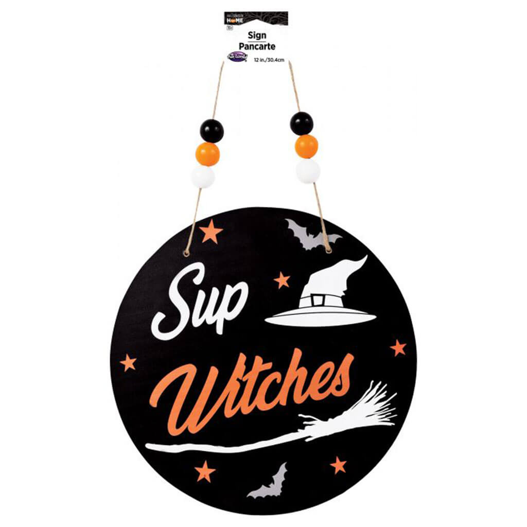 Halloween Home Wood Sign 12in