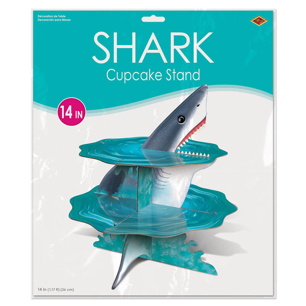 Shark Cupcake Stand, 14in