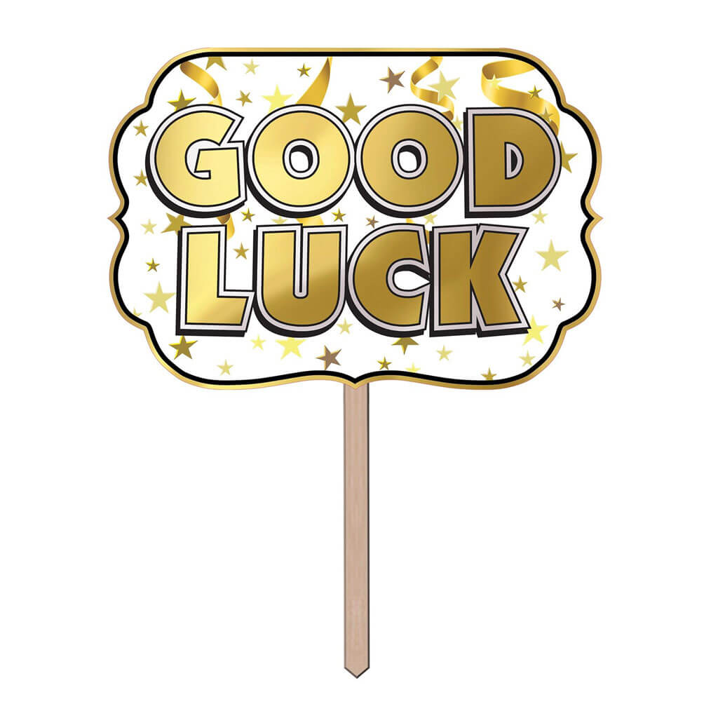 Foil Good Luck Yard Sign