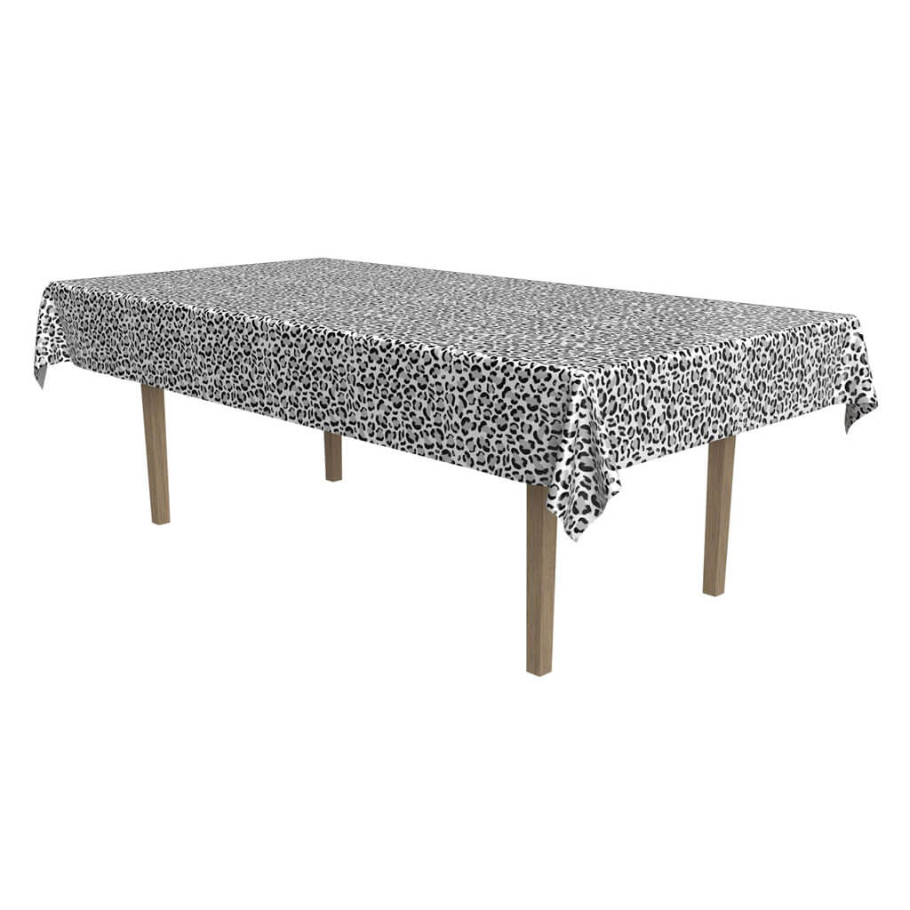 Snow Leopard Print Tablecover, 54in x 108in