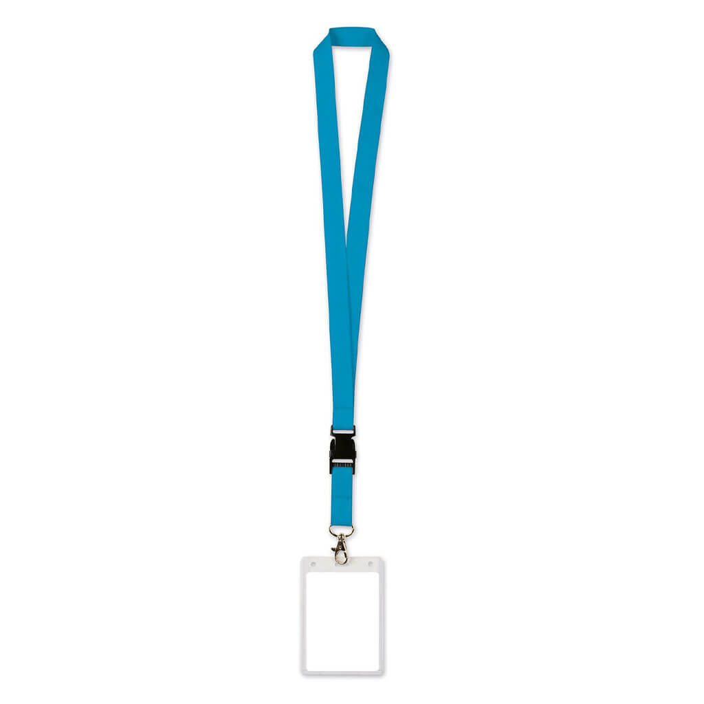 Lanyard with Card Holder, Blue