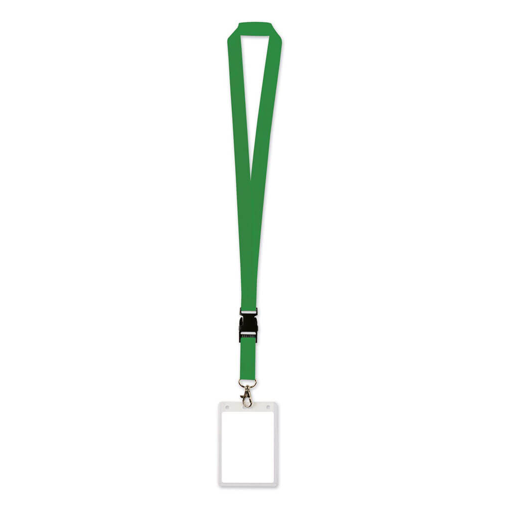 Lanyard with Card Holder, Green