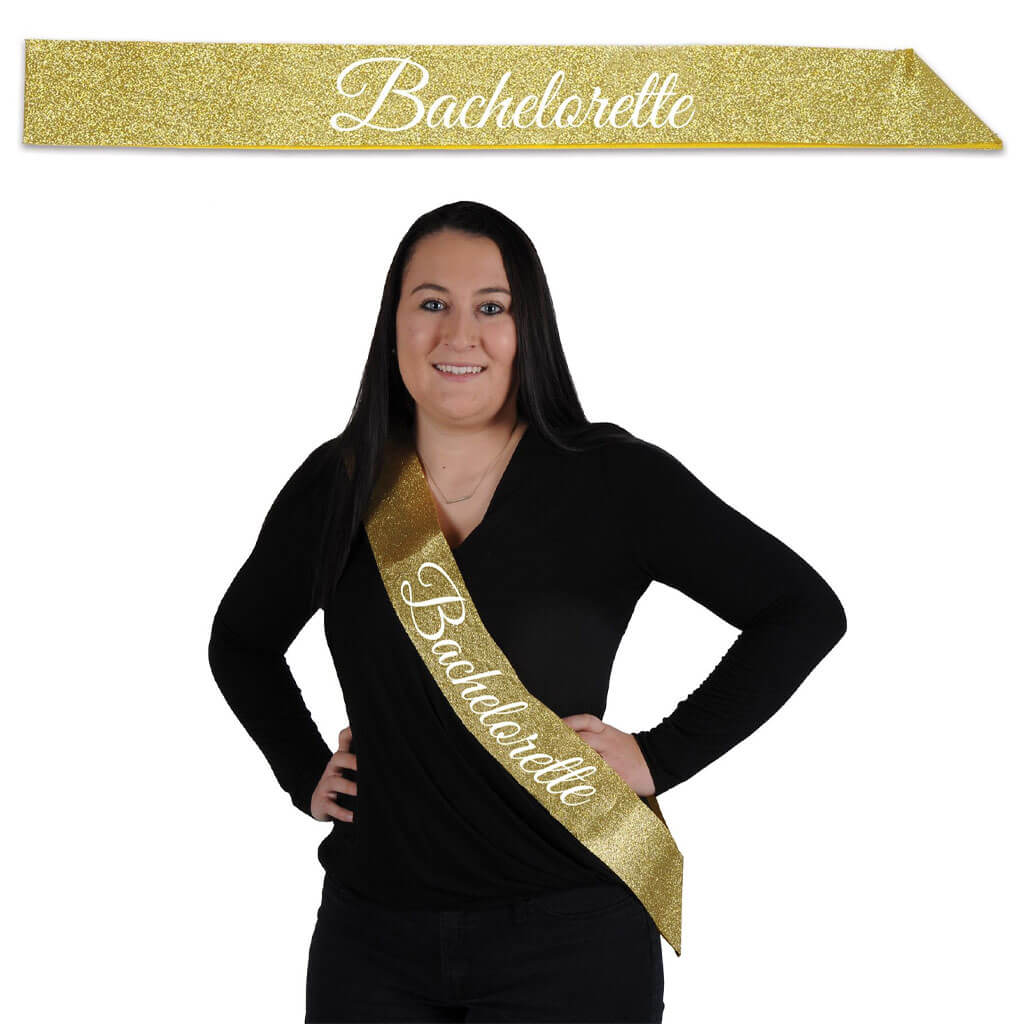 Bachelorette Glittered Sash