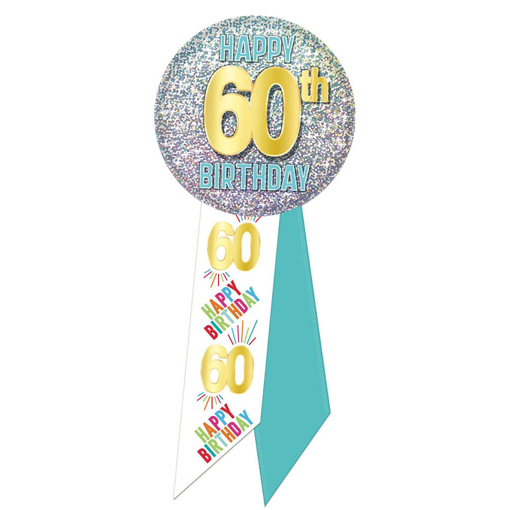 60th Birthday Rosette