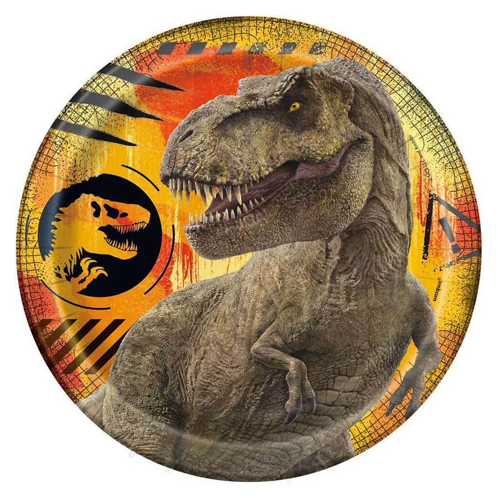 Jurassic World 3 Dessert Plate 7in, 8ct