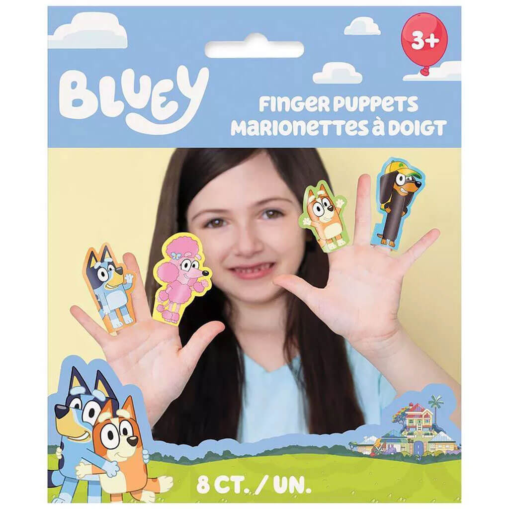 Bluey Finger Puppets, 8ct