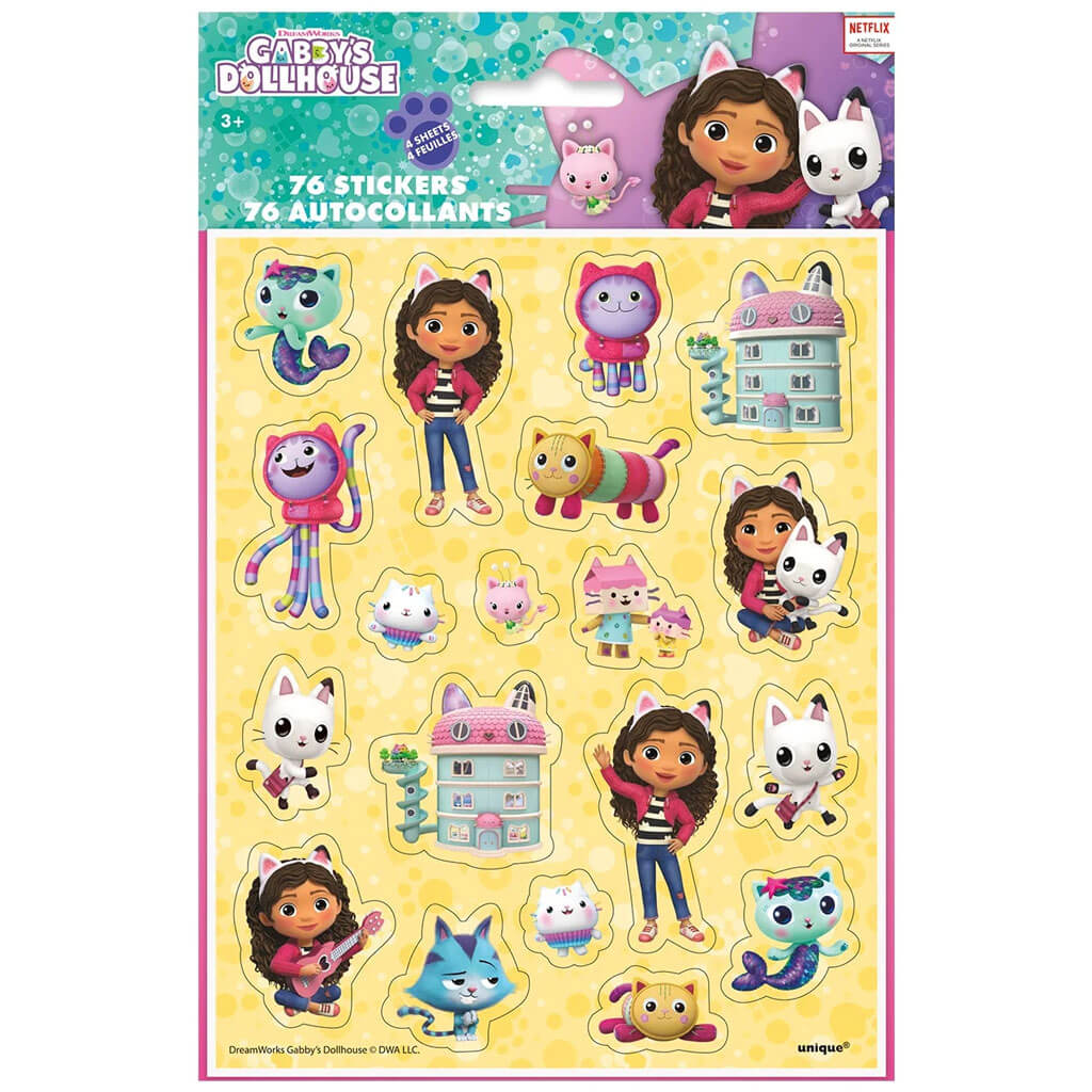 Gabys Dollhouse Sticker Sheets 4 Sheet