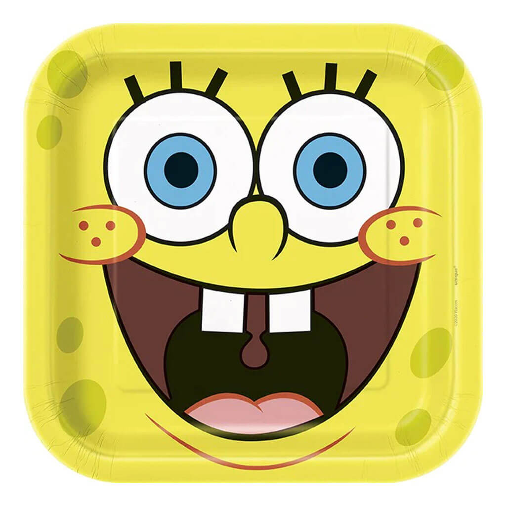 Spongebob Squarepants Dinner Plates 9in, 8ct