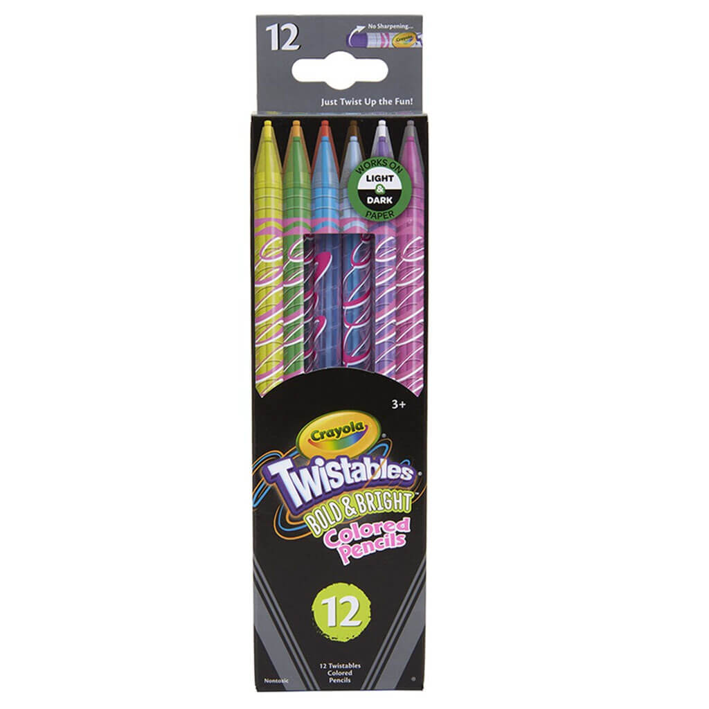 Bold &amp; Bright Twistables Colored Pencils, 12 Count