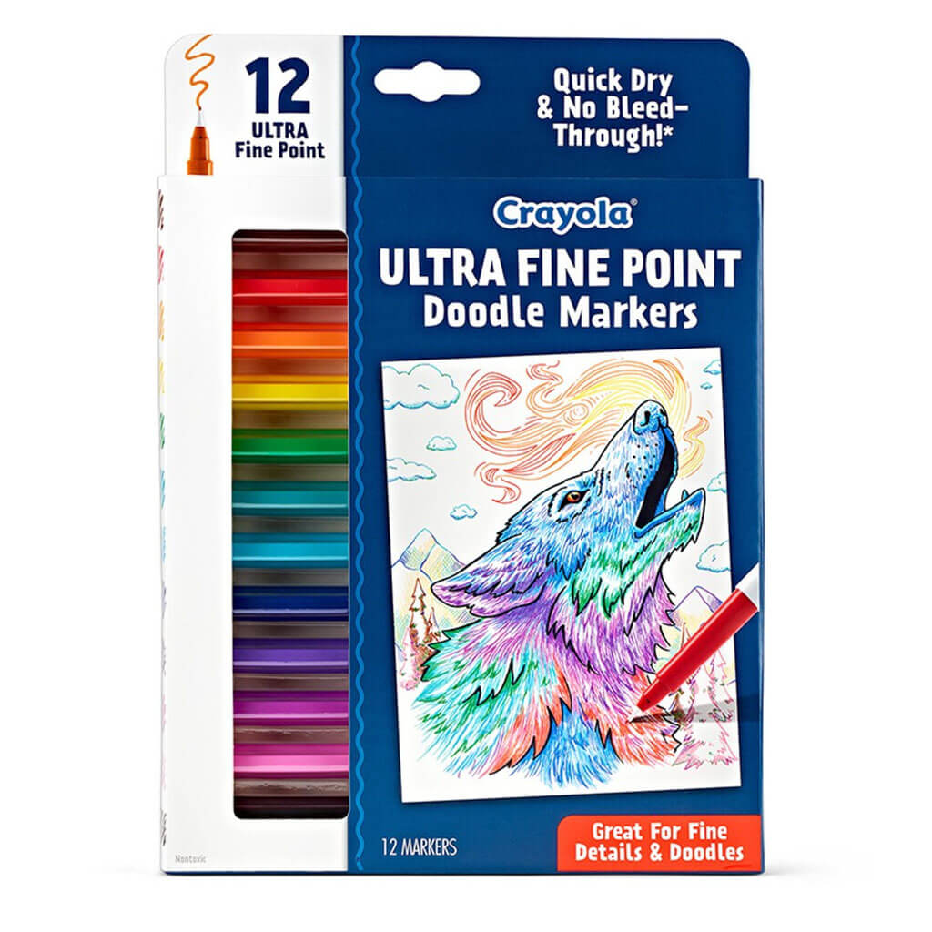 Doodle &amp; Draw Ultra Fine Point Doodle Marker 12 Count