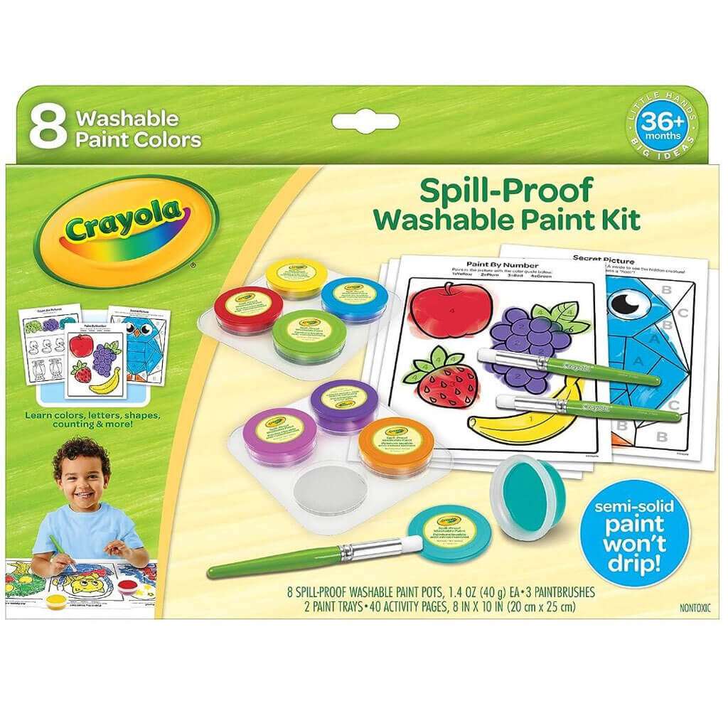 Crayola Spill Proof Washable Paint Set