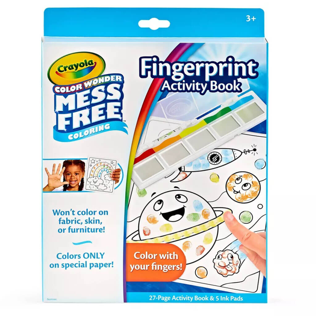 Crayola Color Wonder Fingerpaint Activity Book