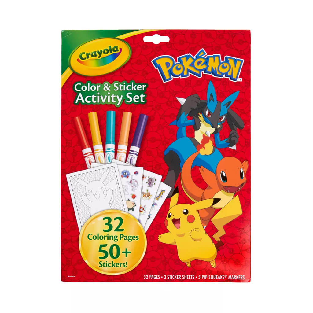Crayola Pokemon Color &amp; Sticker Activity Set