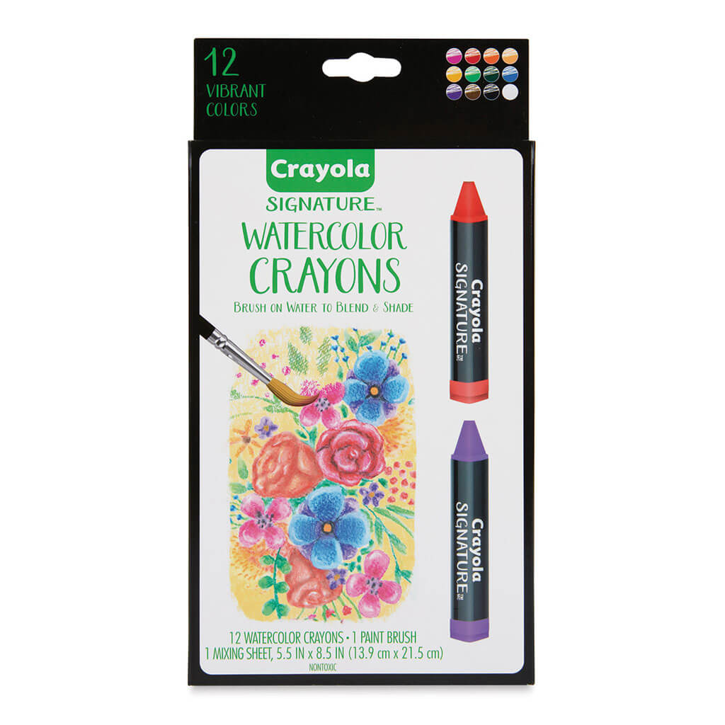 Crayola Signature Watercolor Crayons Set of 12