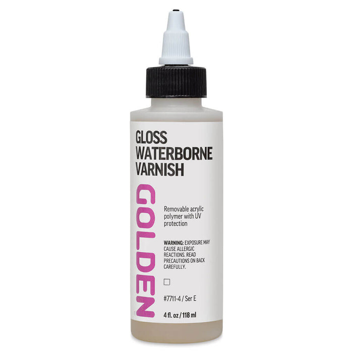 Golden Medium Gloss Waterborne Varnish 4oz