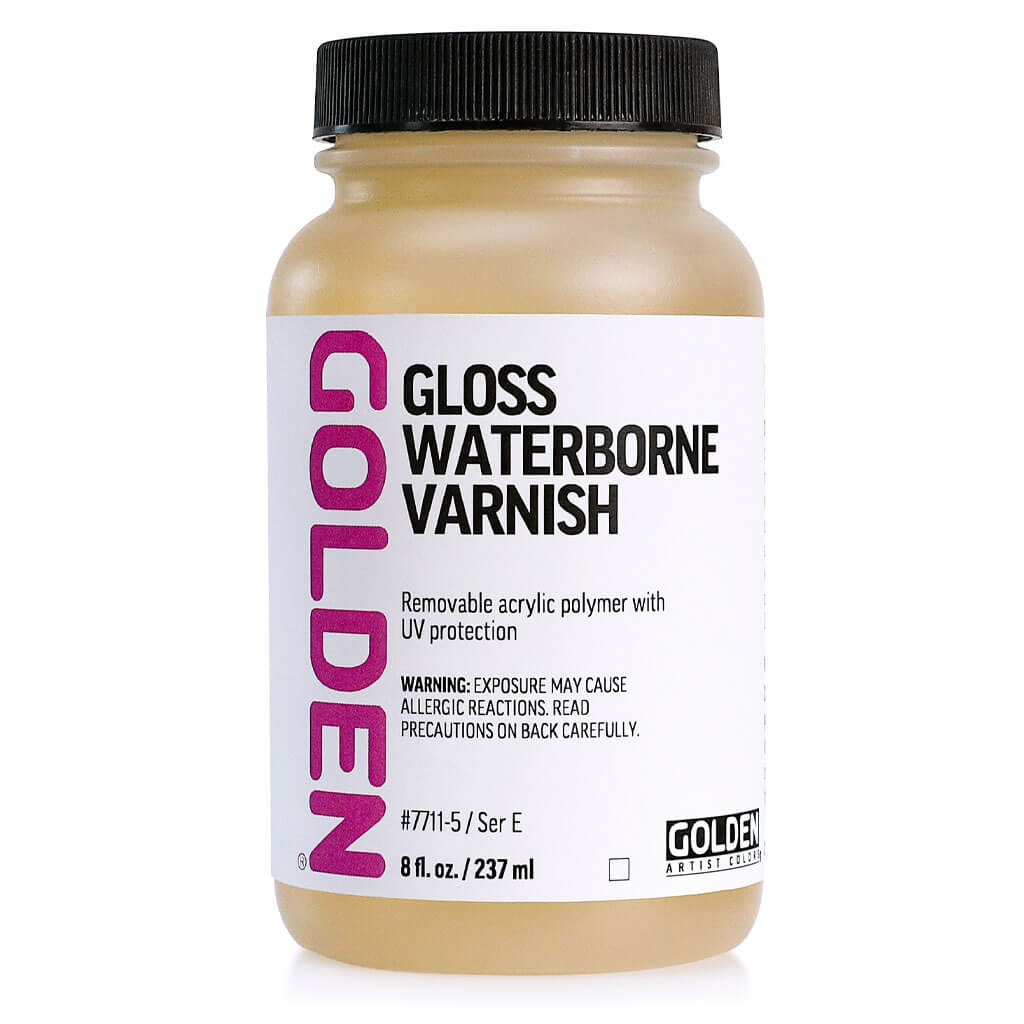 Golden Medium Gloss Waterborne Varnish 8oz