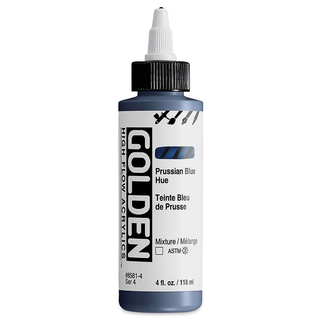 High Flow Acrylics 4oz Bottle Prussian Blue Hue