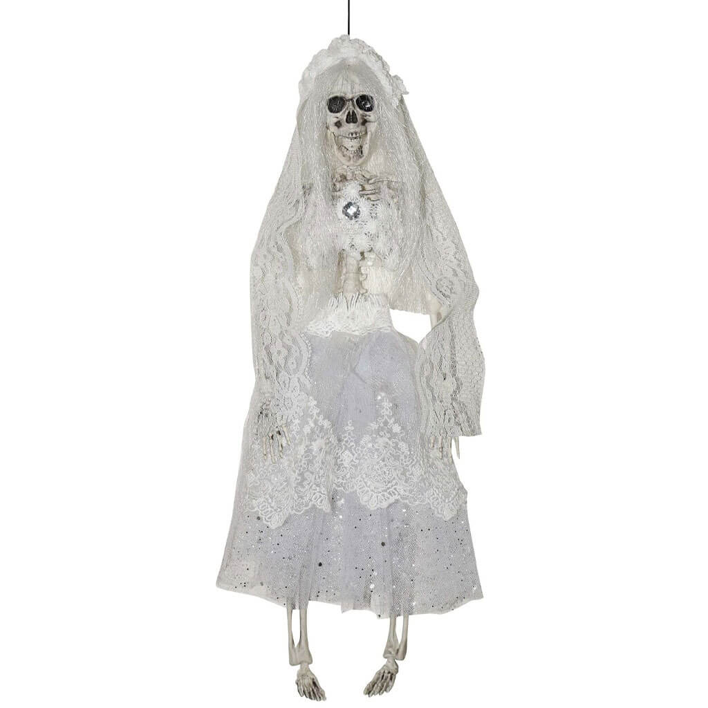 Hanging Skeleton Bride, 16in