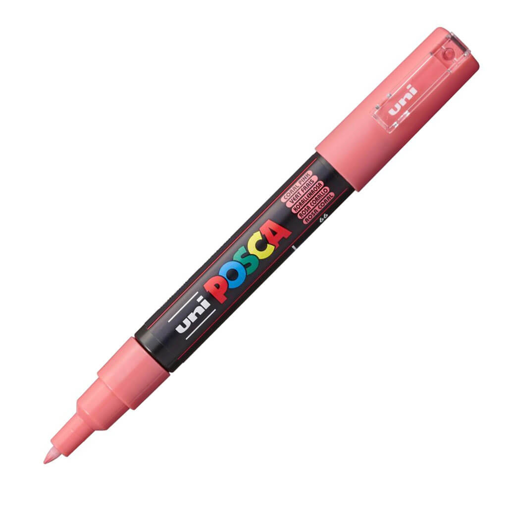 POSCA Paint Markers 1M Extra-Fine Bullet Coral Pink