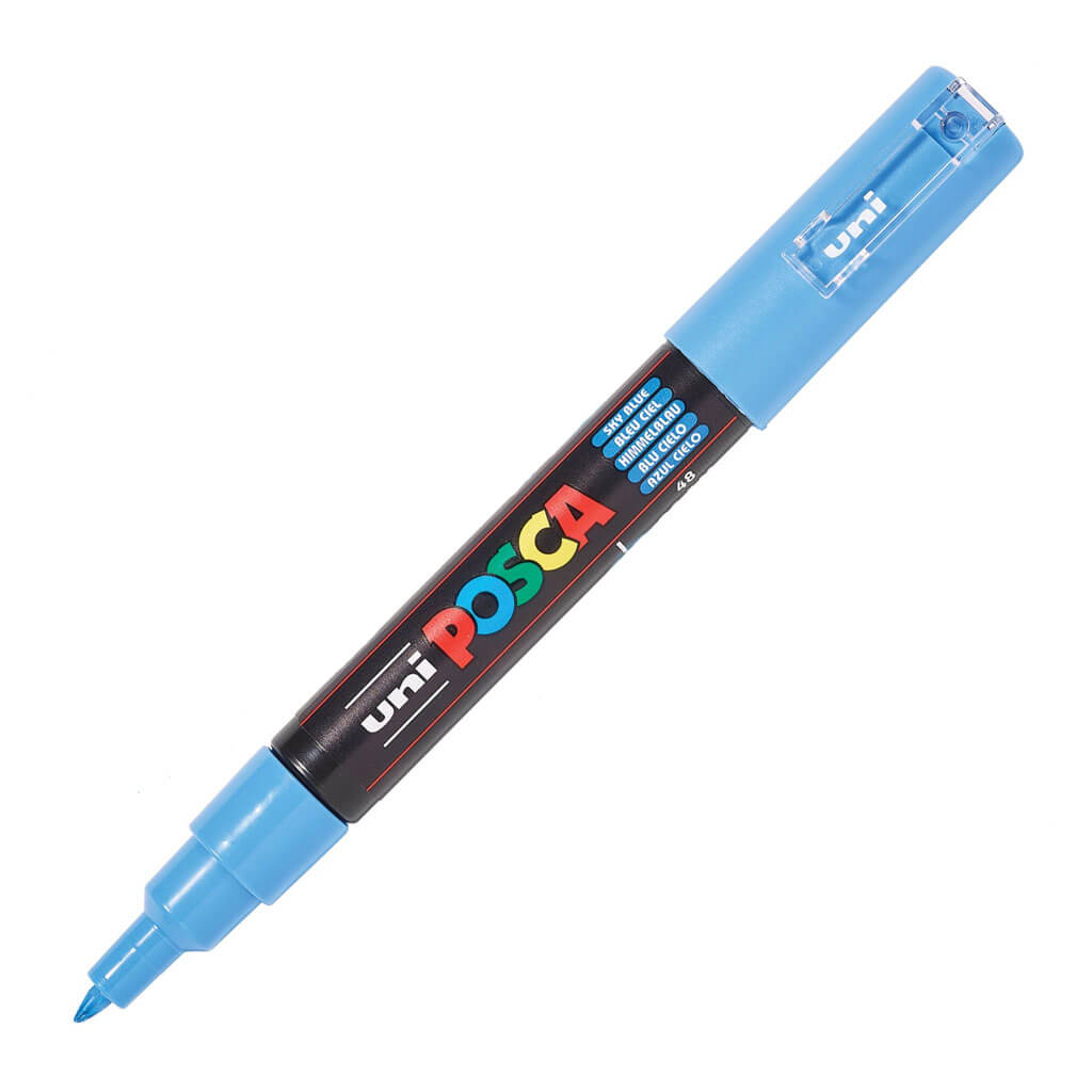 POSCA Paint Markers 1M Extra-Fine Bullet Sky Blue