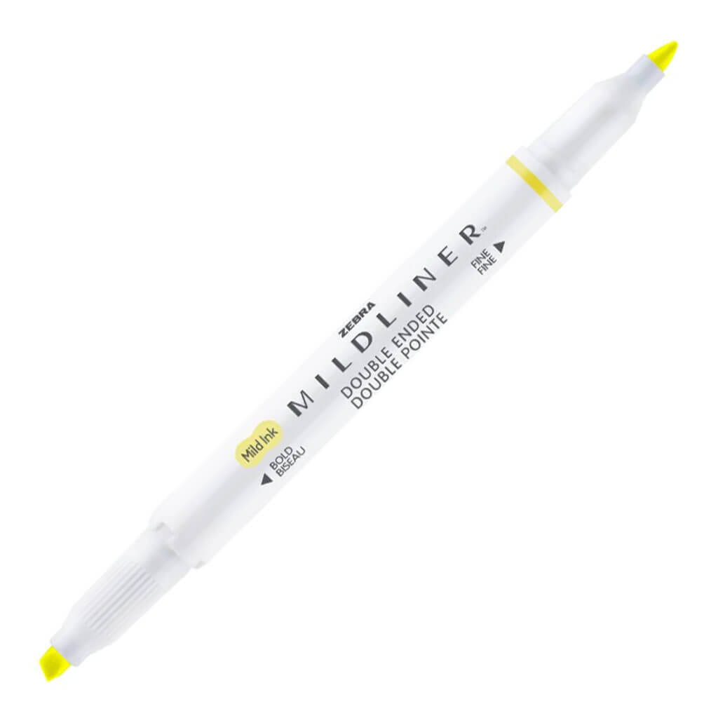 Mildliner Double-Ended Highlighters Sherbet Yellow