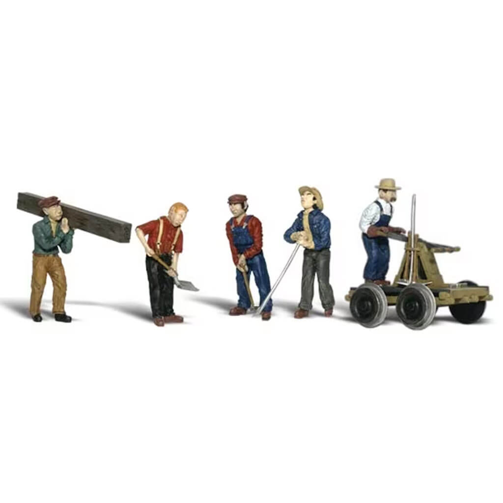 Woodland Scenics HO Scale Rail Workers with Handcar