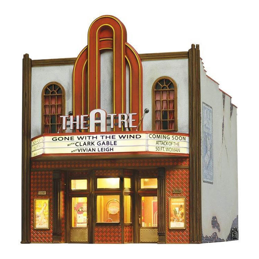 Woodland Scenics N Scale Theatre w/Lights Built &amp; Ready Landmark Structures